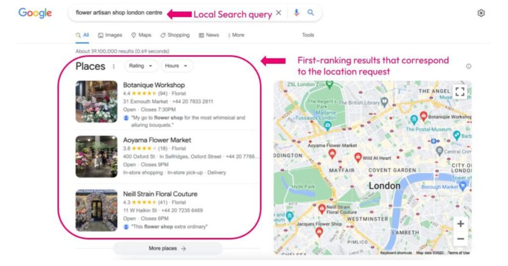google my business helps customers find local businesses on maps